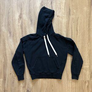 rag & bone City Organic Cotton Hoodie in Black - S
